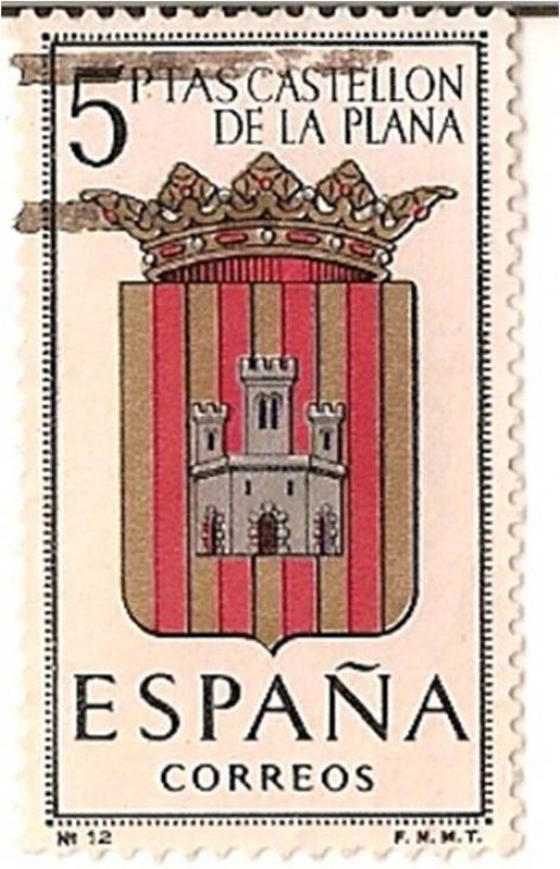 Correos España / Castellon de la plana / 5 pecetas