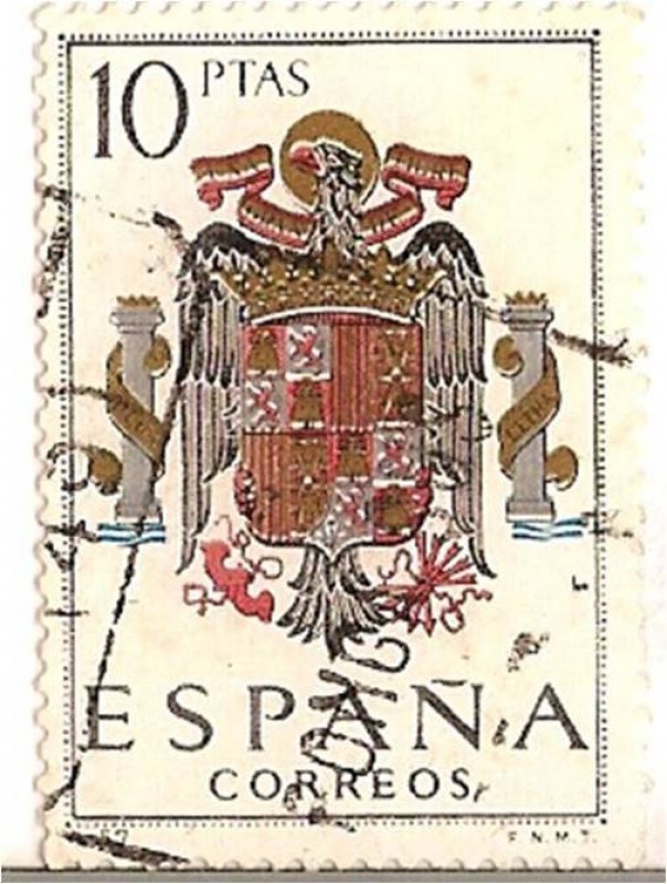 Correos España / 10 pecetas / escudos