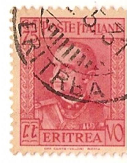 Poste italiane / Colonias italianas / 75 cent / Eritrea