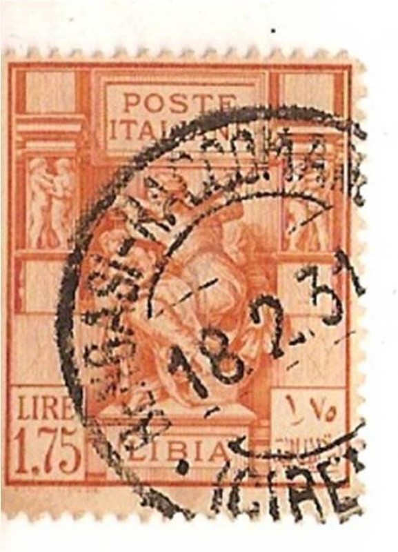 Poste italiane / Libia / 1.75 lire / colonia italiana