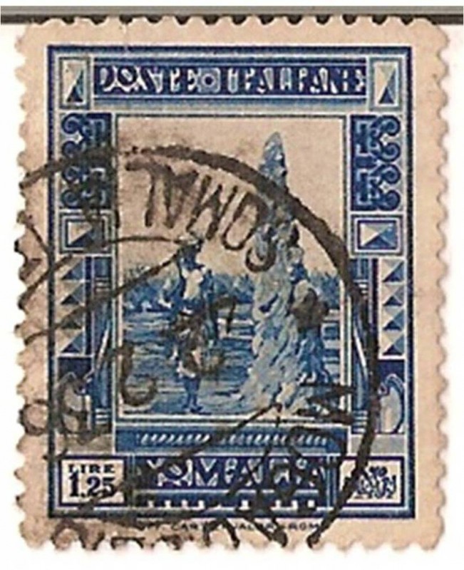 poste italiane / somalia / 1,25 lire / colonias italianas