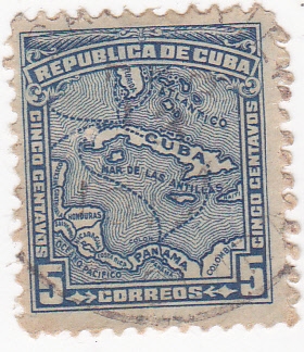 mapa isla de Cuba