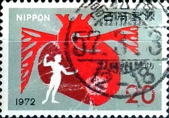 Intercambio 0,20 usd 20 yen 1972