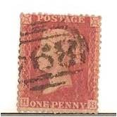 one penny red (1855) / Queen Victoria