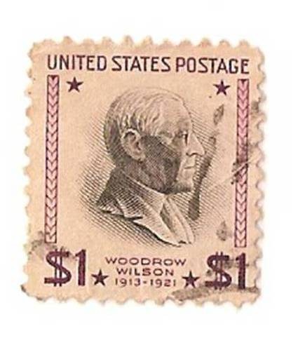 united states postage / Woodrow Wilson
