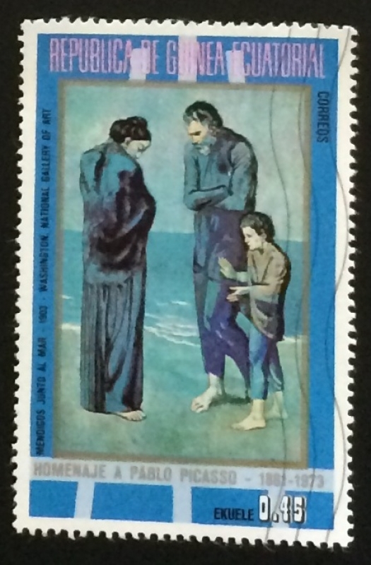 Mendigos junto al mar-Pablo Picasso