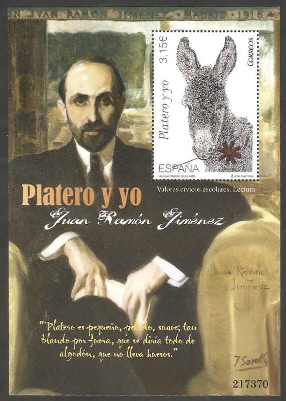  4921 - Platero y Yo, de Juan Ramón Jiménez