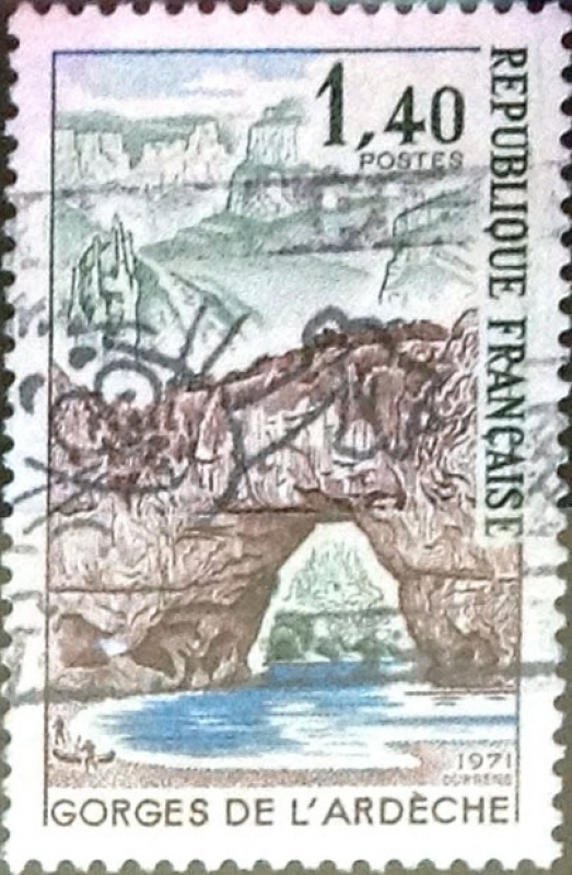 Intercambio 0,20 usd 1,40 francos 1971