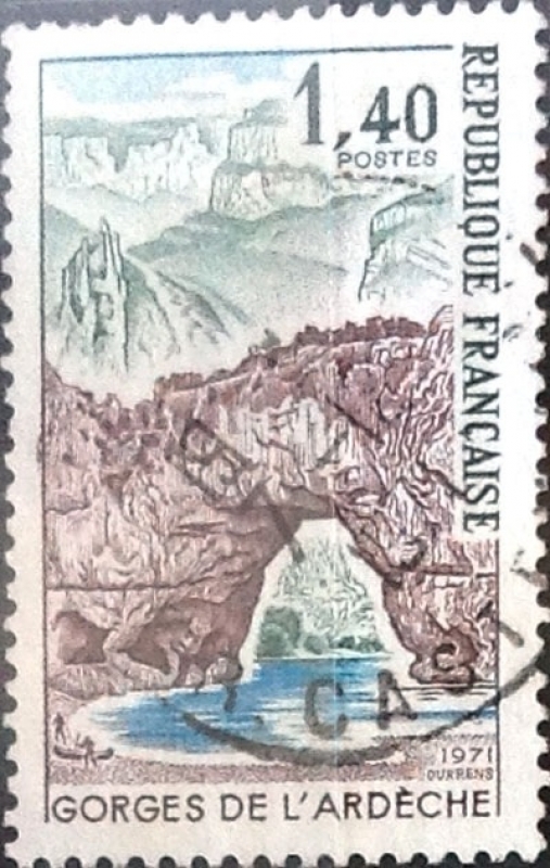 Intercambio 0,20 usd 1,40 francos 1971
