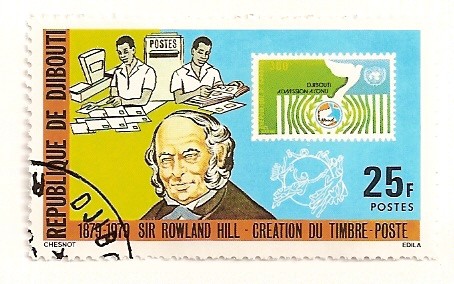 Sir Rowland Hill, creador del sello postal