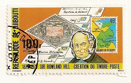Sir Rowland Hill, creador del sello postal.