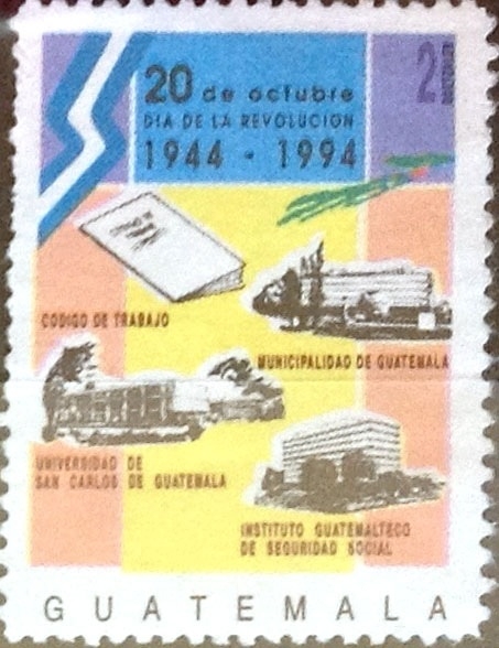Intercambio 1,10 usd 2 quetzal 1994