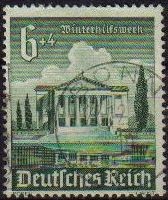 DEUTSCHES REICH 1940 ScottB180 Sello Teatro Ciuad Poznan Arquitectura Edificios Alemania Usado Miche