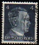 DEUTSCHES REICH 1941 Scott508 SELLO ADOLF HITLER ALEMANIA Michel-783 usado