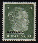 DEUTSCHES REICH 1941 Scott509 SELLO ADOLF HITLER NUEVO Ostland ALEMANIA Michel784