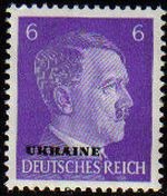 DEUTSCHES REICH 1941 Scott510 SELLO ADOLF HITLER NUEVO ALEMANIA Michel785 Ukraine