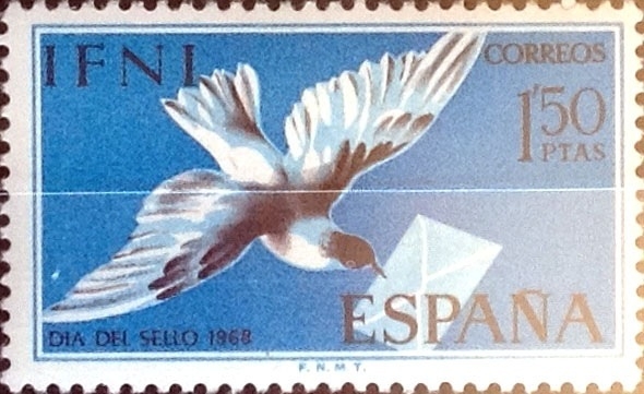 Intercambio crxf 0,25 usd 1,5 pesetas 1968