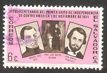 671-150 anivº del primer grito de Independencia de Centro América, Manuel José Arce, JoséMatias De