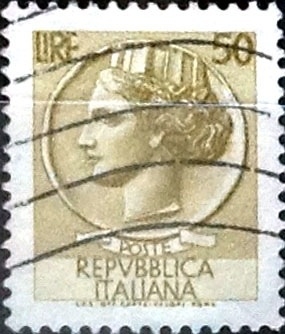 Intercambio 0,20 usd 50 liras 1968