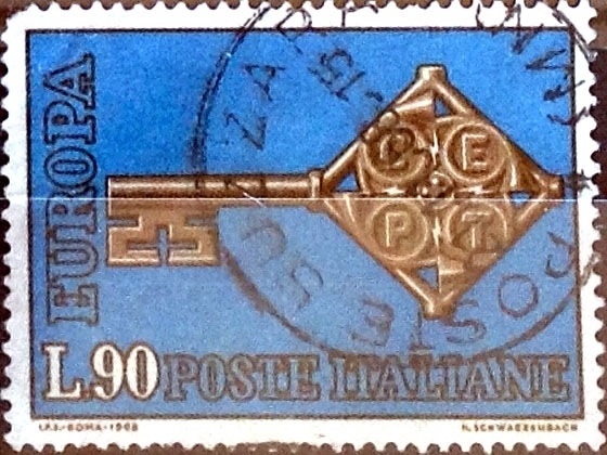 Intercambio cr5f 0,20 usd 90 liras 1968