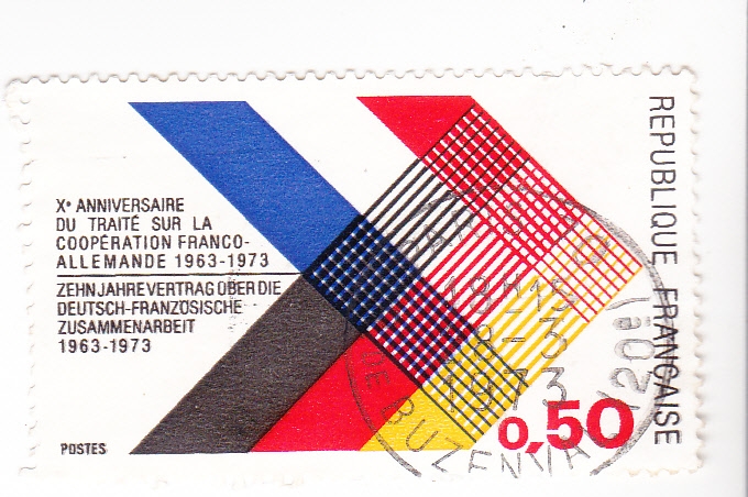 X aniversario del tratado franco-alemán 1963-1973