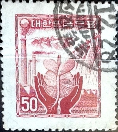 Intercambio 0,40 usd 50 h. 1955