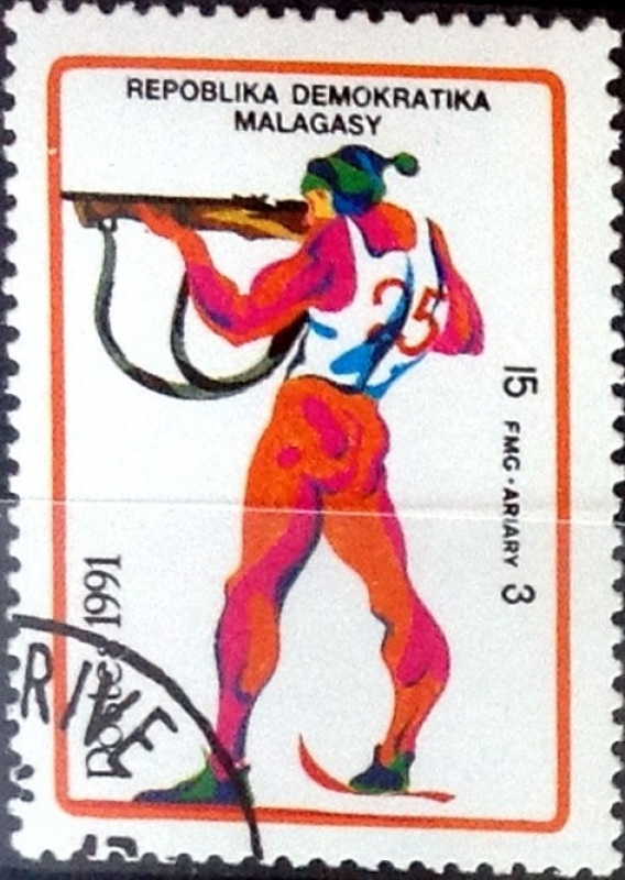 Intercambio nf5xb 0,20 usd 15 francos 1991