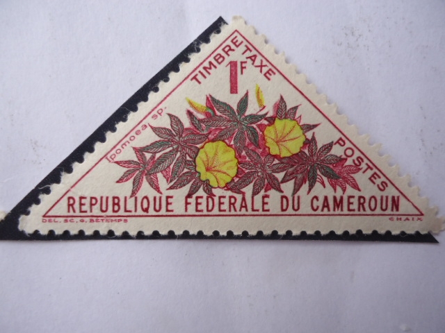 Ipomoea Sp - Timbre Taxe - Republique Federale Du Cameroun.