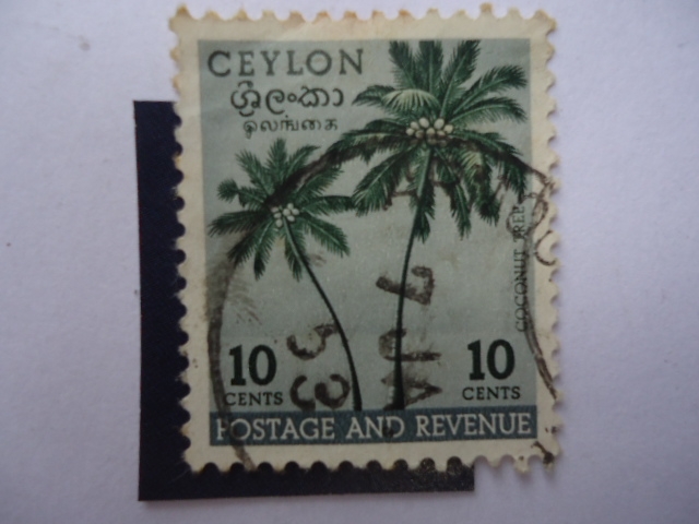 Coconut Tree - Postage and Revenue.