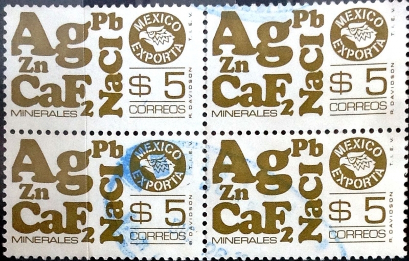 Intercambio 0,80 usd 4 x 5 pesos 1978