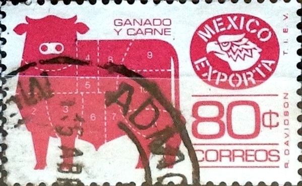 Intercambio 0,20 usd 80 cent. 1976