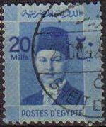 EGIPTO EGYPTO 1937 Scott 215 Sello Personaje Rey Farouk Usado