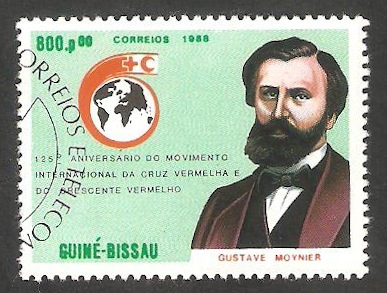 446 - 125 anivº de la Cruz Roja, Gustave Moynier