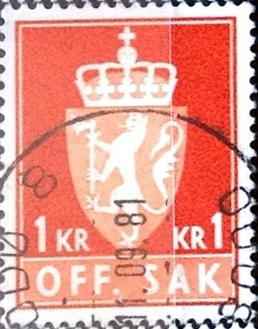 Intercambio 0,20 usd 1 krone 1973