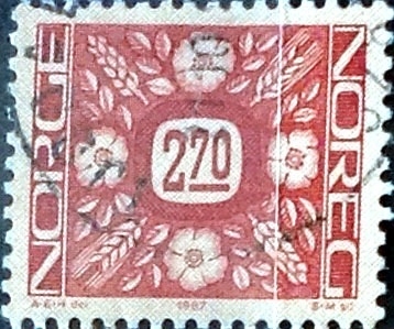 Intercambio 0,20 usd 2,70 krone 1987