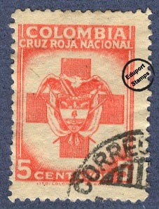 Cruz Roja Colombia 1947/48 - Beneficencia