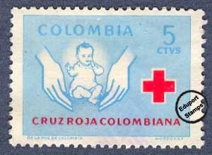 Cruz Roja Colombia 1970 - Beneficencia