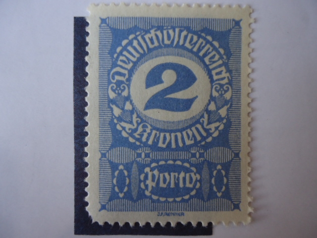 Cifras. 2Kr Corona Austro Húngara. Postage Due.