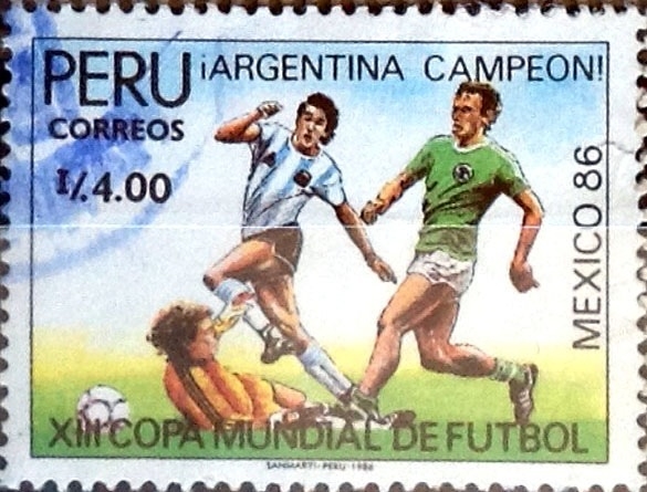 Intercambio 0,35 usd 4 intis 1987