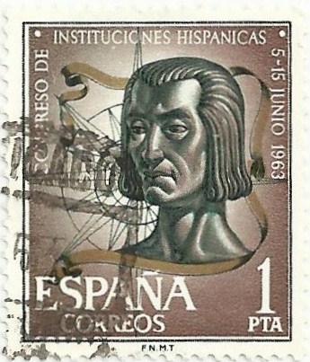 (301) CONGRESO DE INSTITUCIONES HISPÁNICAS. CRISTÓBAL COLÓN. EDIFIL 1515