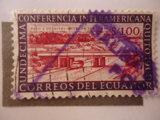 Undecima Conferencia Interamericana Quito 1960-Correos del Ecuador. 