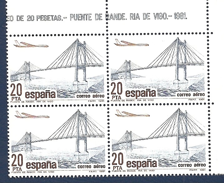 correo aéreo - Puente de Rande - Ría de Vigo