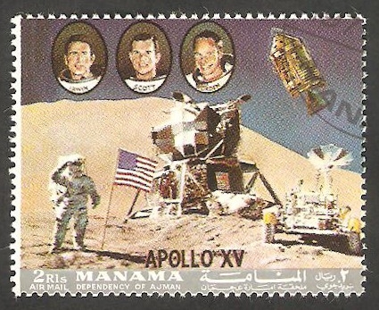 Manama - Apolo XV, Tripulación: Scott, Worden e Irwin