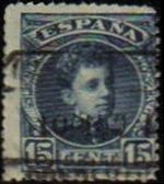 ESPAÑA 1901-5 244 Sello Alfonso XIII 15c. Tipo Cadete Usado