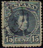 ESPAÑA 1901-5 244 Sello Alfonso XIII 15c. Tipo Cadete Usado