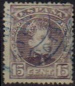 ESPAÑA 1901-5 245 Sello Alfonso XIII 15c. Tipo Cadete Usado