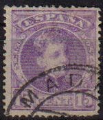 ESPAÑA 1901-5 246 Sello Alfonso XIII 15c. Tipo Cadete Usado