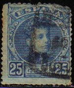 ESPAÑA 1901-5 248 Sello Alfonso XIII 25c. Tipo Cadete Usado