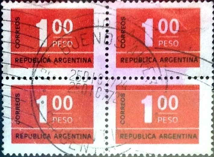 Intercambio 0,80 usd 4 x 1 p. 1972