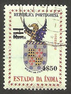 India Portuguesa - 525 - Blasón de Nuno de Cunha